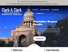 Tablet Screenshot of clarkandclarklaw.com